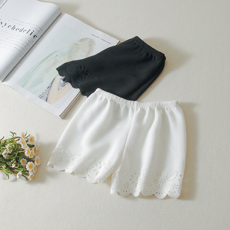 少女白色安全裤防走光保险裤三分打底裤短裤外
