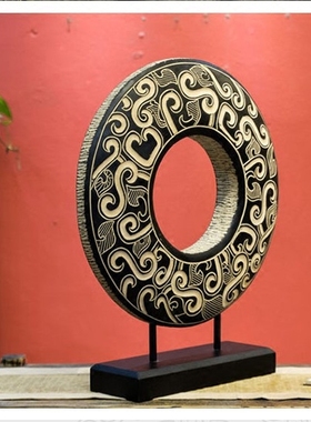 中式风复古开业时来运转装饰品