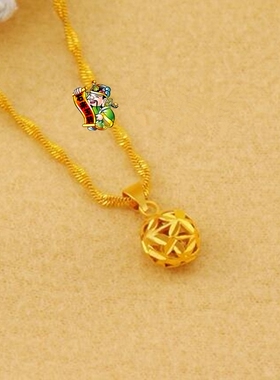 黄金色防过敏结婚饰品吊坠