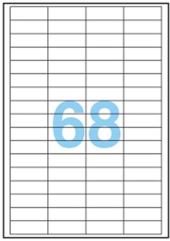 ANEOS A1896 安内斯牌A4-100张不干胶标签纸48.3x16.9mm - 图0