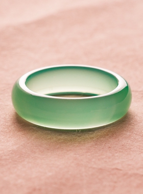 配证书赌神戒指粉红黑绿天然玛瑙