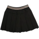 Đầm Âu 2019 mới thun eo váy xếp li váy pettiskirt nhấn dải màu khâu nhỏ váy đen ngắn - Váy