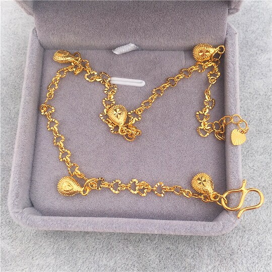 New Euro coin gold star adjustable anklet that does not fade