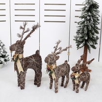 The Christmas elk Den Mall Hotel Shop Shop Window scene dening Decorative Supplies Decinative