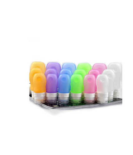 Прозрачная силиконовая бутылка для путешествий из ПВХ, тара, 1 шт, комплект