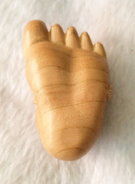 纯手工雕刻正宗桃木脚丫子钥匙扣汽车挂件手把玩件饰品