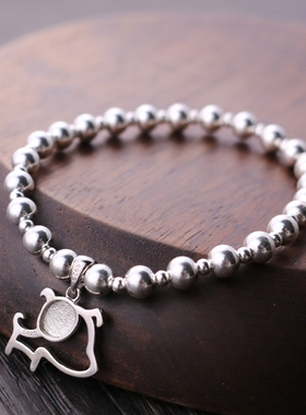 生肖弹力ins原创纯银礼物手链