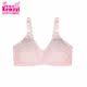 Pure cotton thin large size full cup student girl bra