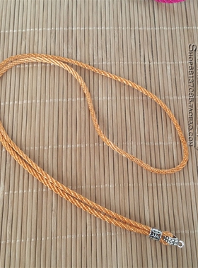 手工七彩百搭挂绳毛衣链