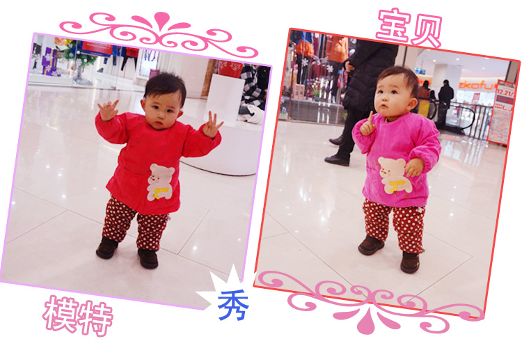 Pure cotton corduroy spring and autumn reverse-wearing baby coveralls