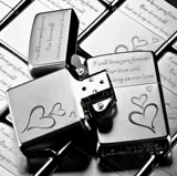 Мужская оригинальная матовая зажигалка на день Святого Валентина