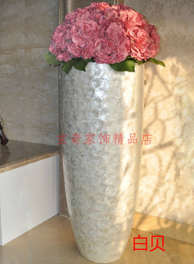 玻璃钢高档贝壳落地大大堂商场