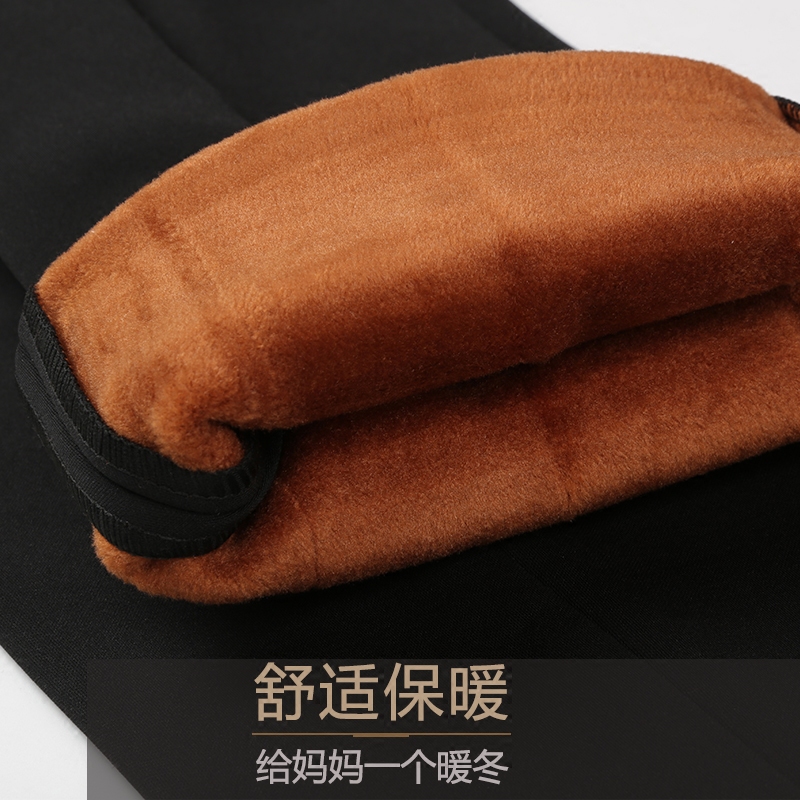 中老年秋冬妈妈裤加绒子女加厚裤 金秋之梦丽中老年女装