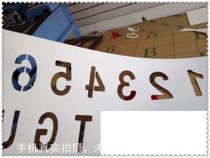 Advertisement Production Spray Paint Mold Hollowed-out Board Leakage Plate License Plate Number Engraving Hollow Advertising Plate double color plate PVC