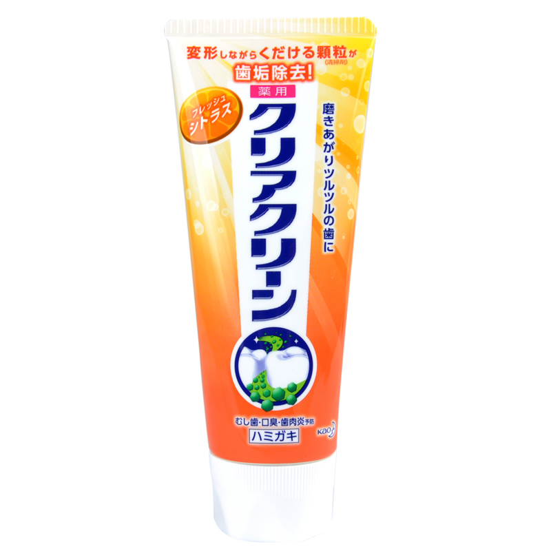 日本進口花王含氟淨白牙膏130g 清新口氣呵護牙齒去牙漬