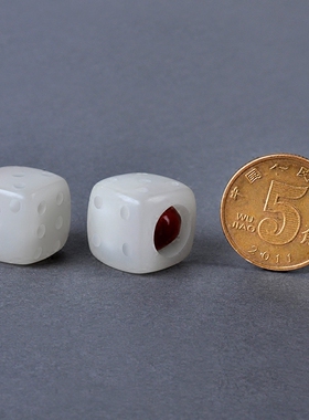 玲珑骰子红豆入骨相思配件吊坠