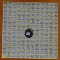 Adhesive labels ellipse QCPASSED Tags 0 9 * 1 3cm white bottom black character quality certified mark RMB30 ten thousand