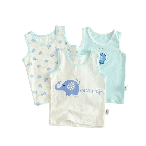 Детский хлопковый жилет для мальчиков, осеннее детское нижнее белье, мультяшный дышащий бандаж пупочный без рукавов, детская одежда