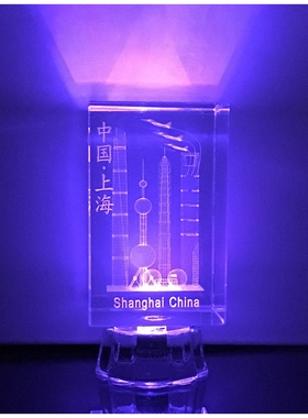 东方明珠水晶商务发光旅游纪念品