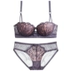 Sexy ren nửa cốc vỏ ngực ngực nhỏ tập hợp đồ lót Cô gái đỏ năm nay áo ngực gợi cảm - Bộ đồ lót Bộ đồ lót