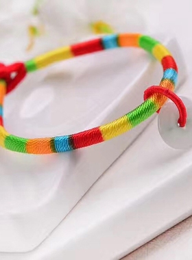 天然翡翠编织平安扣男女款手串