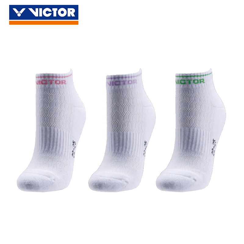 VICTOR/威克多羽毛球襪女棉襪短筒專業運動透氣舒適SK228
