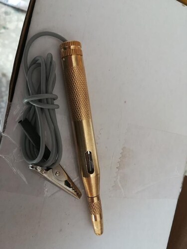 汽车货车电路测电笔 试电笔 验电笔 6V 12V 24V通用 铜电笔带线 - 图0
