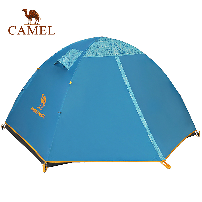 【清貨】CAMEL駱駝戶外帳篷雙人雙層露營防雨透氣四季帳篷