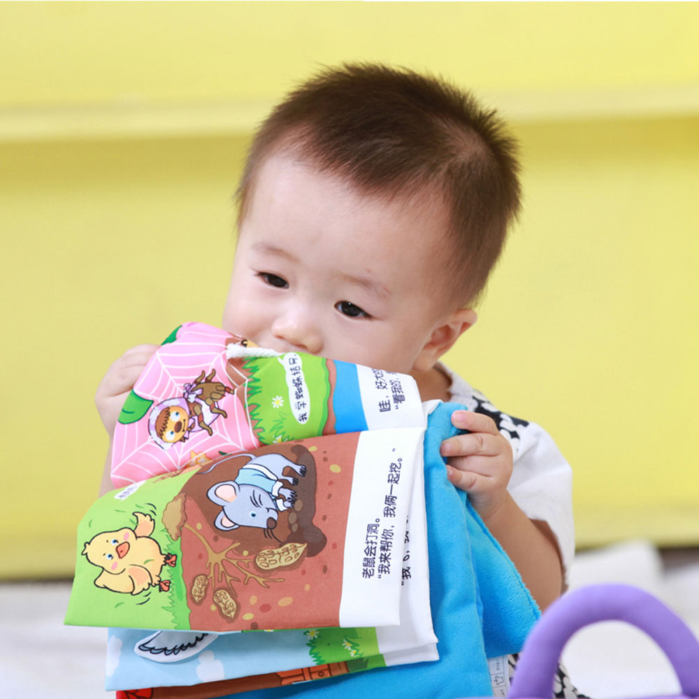 LALA布书 0-1-3岁婴幼儿宝宝撕不烂立体布书早教益智玩具可听故事