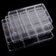Acrylic transparent jewelry box with lid 12 grid plastic box