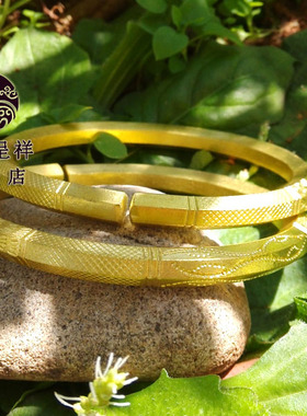 紫铜霸气风雕花男式包邮手镯