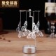 Christmas automatic rotating cup boyfriend and girlfriend candle holder