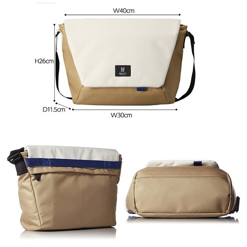 日本MILESTO小众潮牌斜挎后背包 男女尼龙布轻量休闲邮差包新品 - 图0
