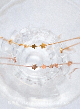 星星流苏钛钢保色短项链