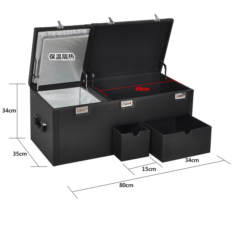 车载后备箱储物箱汽车收纳箱整理箱多功能用品置物箱保温尾箱杂物-图2