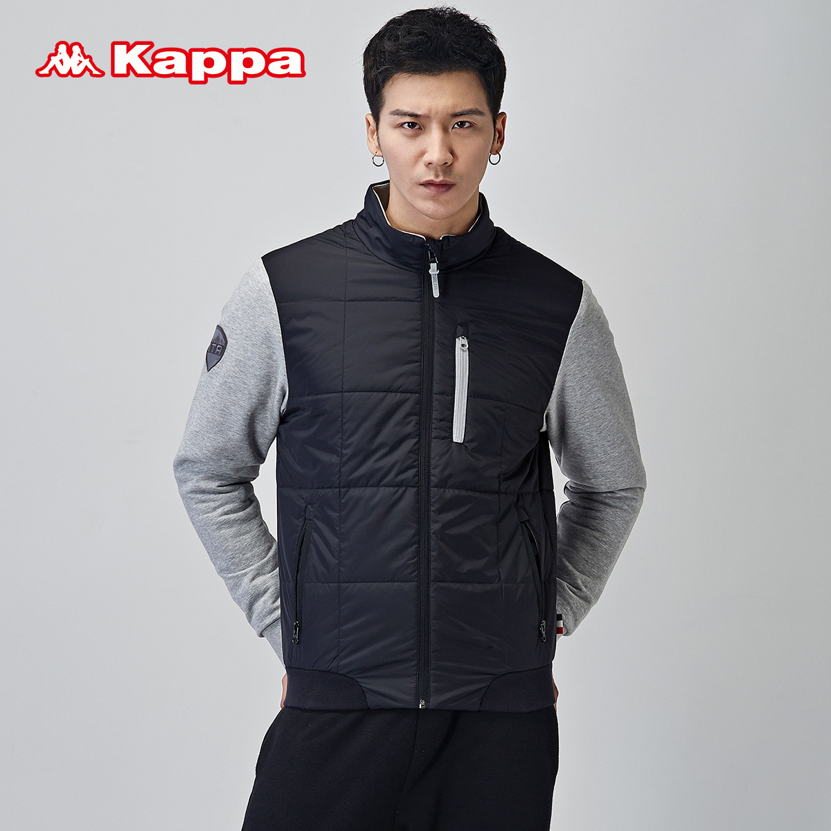 掌櫃推薦KAPPA男士休閒運動服棉服男士貼身保暖外套K0452MM10
