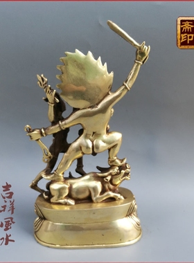 阎罗王工艺品摆件风水铜器