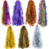 Рождественские цветные полоски декоративные красочные шерстяные бары свадебная комната свадьба, решетка, празднование и длинная лента, рождественский цветной бар