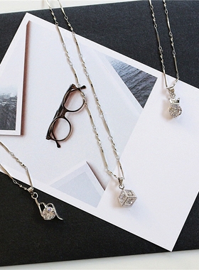 韩国百搭甜美风镶钻饰品毛衣链