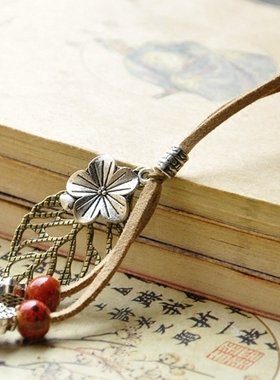 景德镇水滴长款女式编织毛衣链