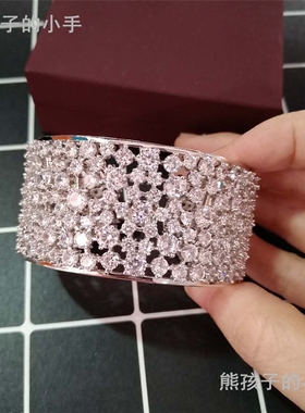 欧美饰品锆石不规则手镯女
