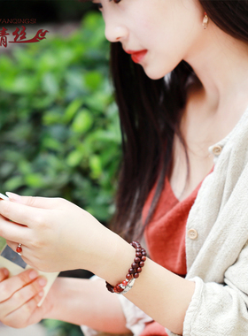 顺纹手串多层小叶紫檀佛珠