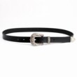 Star's same style simple retro style carved leather belt