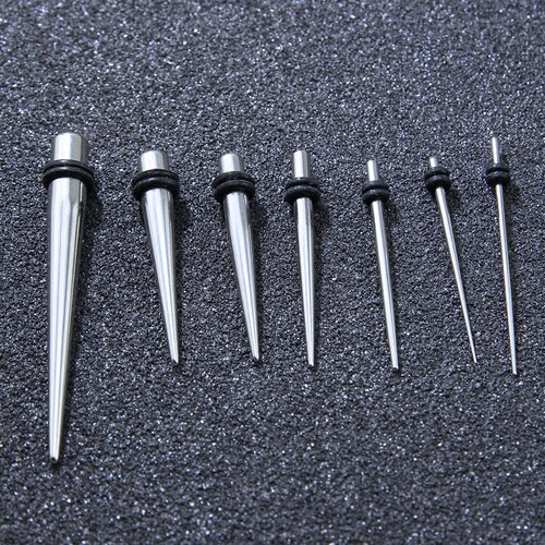 耳洞扩大防过敏钛钢耳扩尖锥欧美扩耳器穿刺扩耳耳钉耳廓 7MM 9MM - 图2