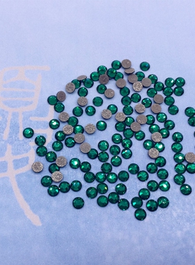 捷克水晶祖母绿美甲烫钻