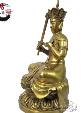 虚空藏菩萨纯铜质雕像属牛本命佛