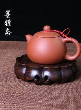 黑梓木圆形盆景紫砂壶摆件底垫