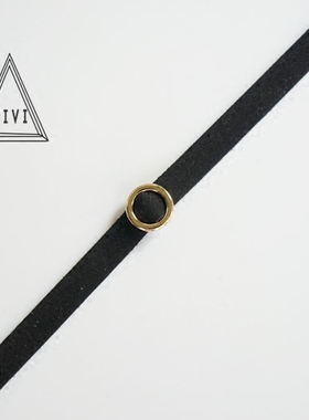 脖子饰品颈圈chocker黑色皮带女