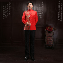 2019 new groom mens mens show and Chinese wedding gown Zhongshan dress Improved Tang Costume Ancient Clothing Show and jacket