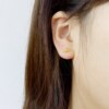 Sweet pure silver sterling silver hypoallergenic natural yellow hair crystal